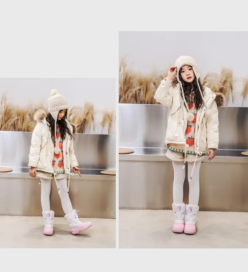 non-slip sole Unicorn Snow Boots