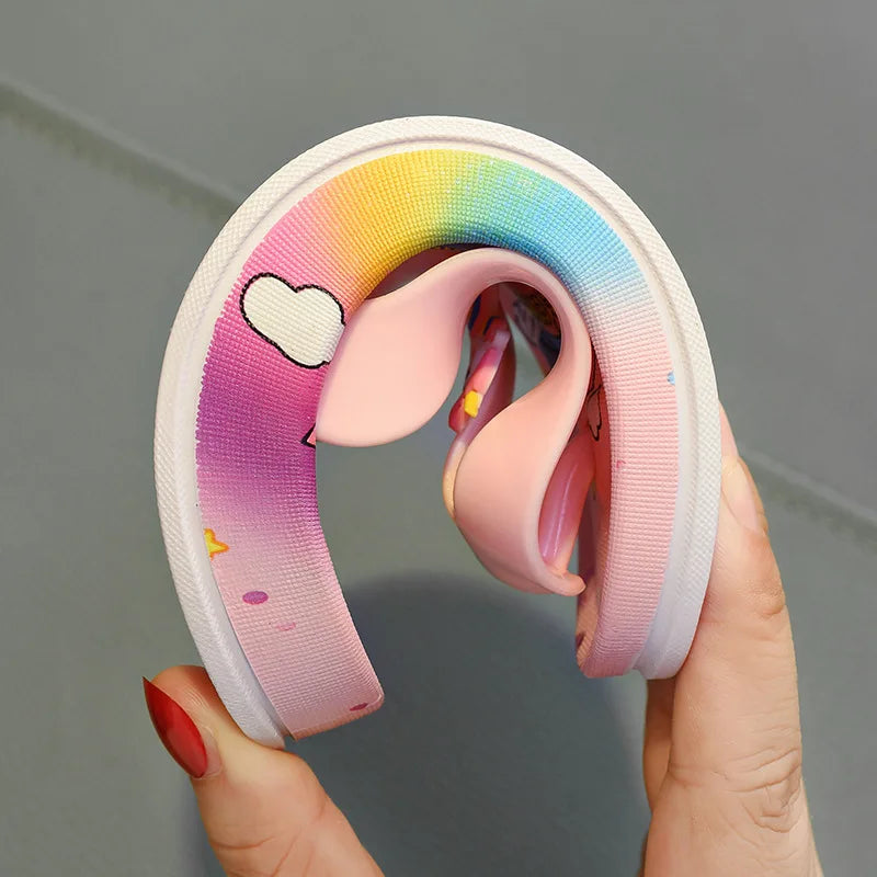 toddles pink unicorn flip flops 