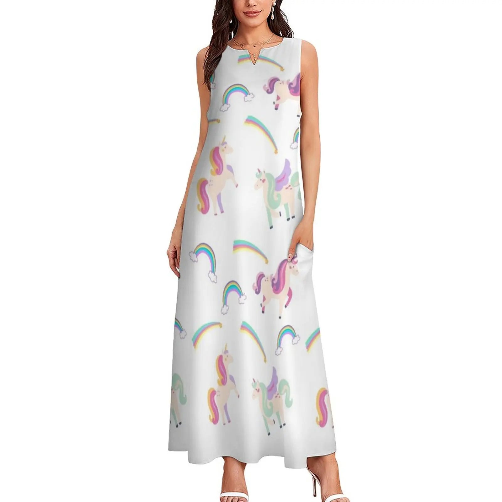 white Unicorn Dress For Women